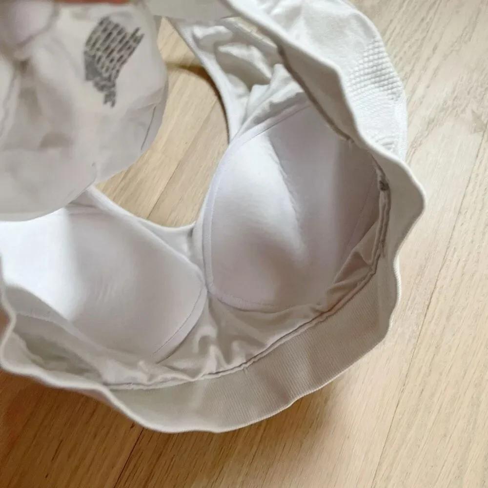 BUY 1 GET 1 FREE white sewn in cup bra lounge sport medium